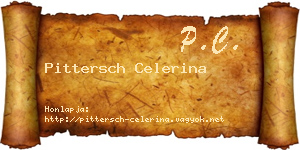 Pittersch Celerina névjegykártya